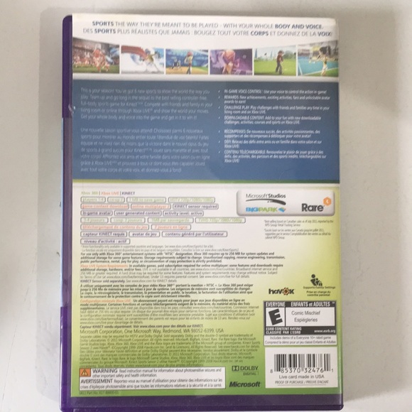 ‼️3/18‼️ Kinect Sports Season 2 Xbox 360 Game - Picture 2 of 6
